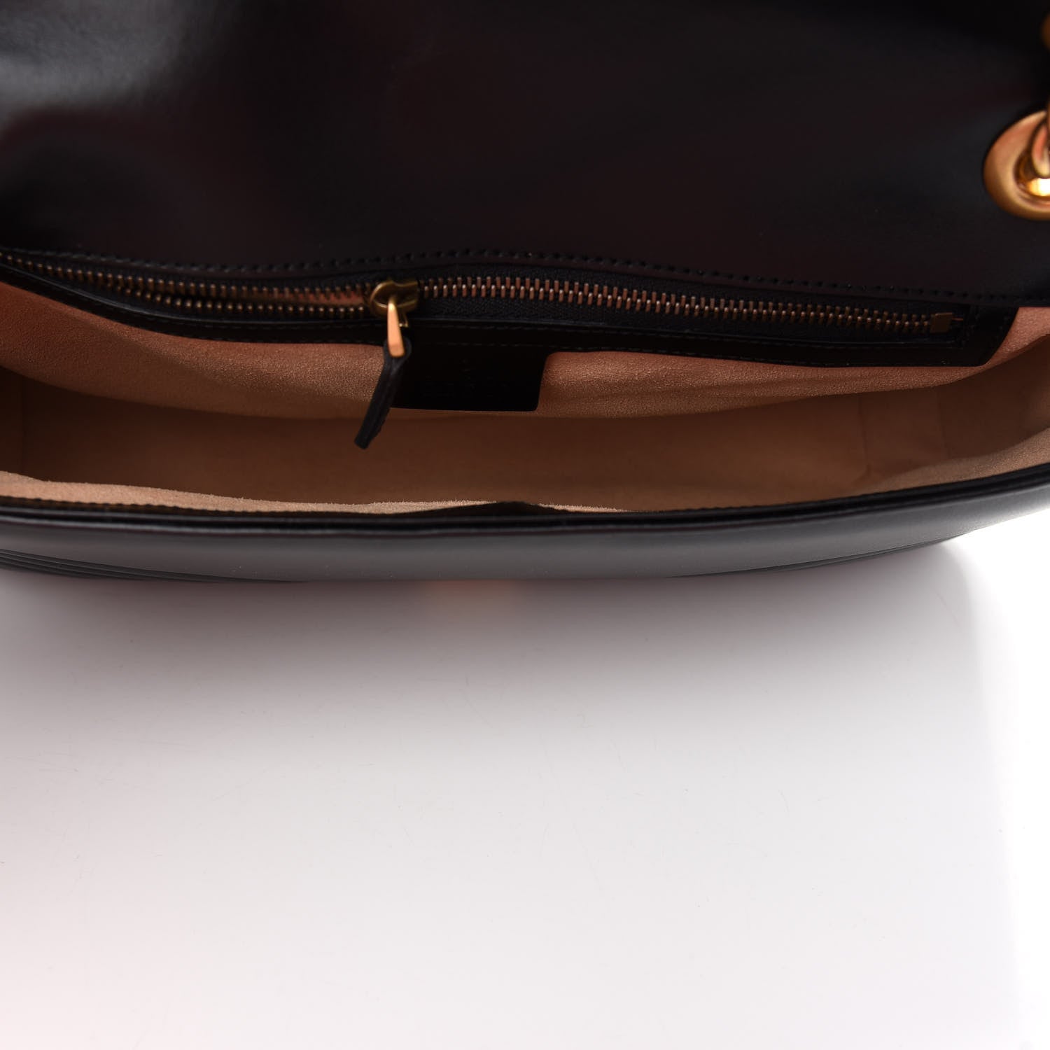 Gucci Calfskin Matelasse Medium GG Marmont Shoulder Bag Black 5 of 9