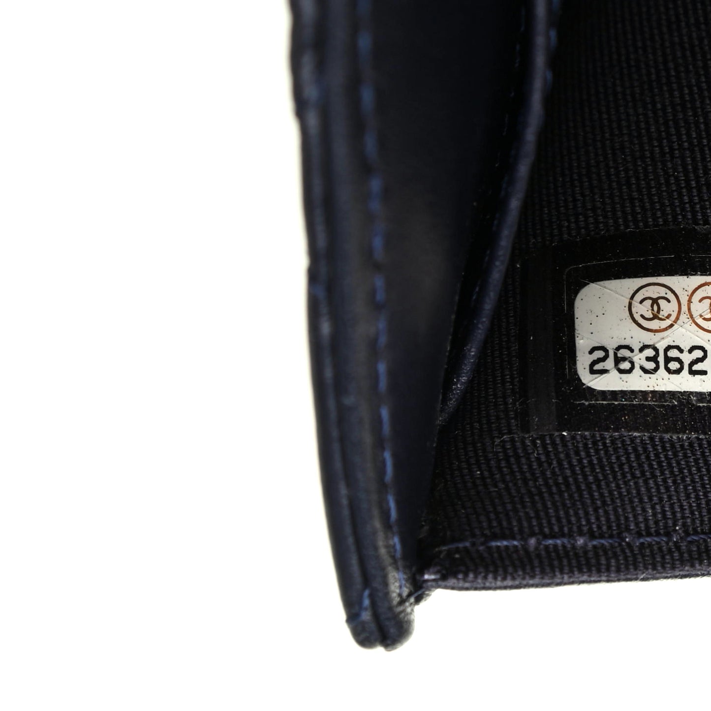 Aged Calfskin Quilted Reissue Compact Wallet Navy