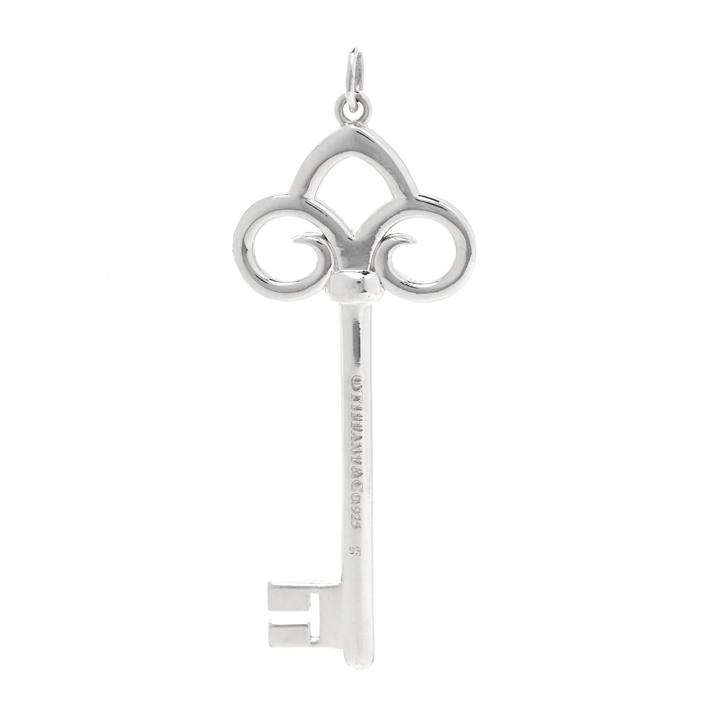Sterling Silver Fleur De Lis Key Pendant