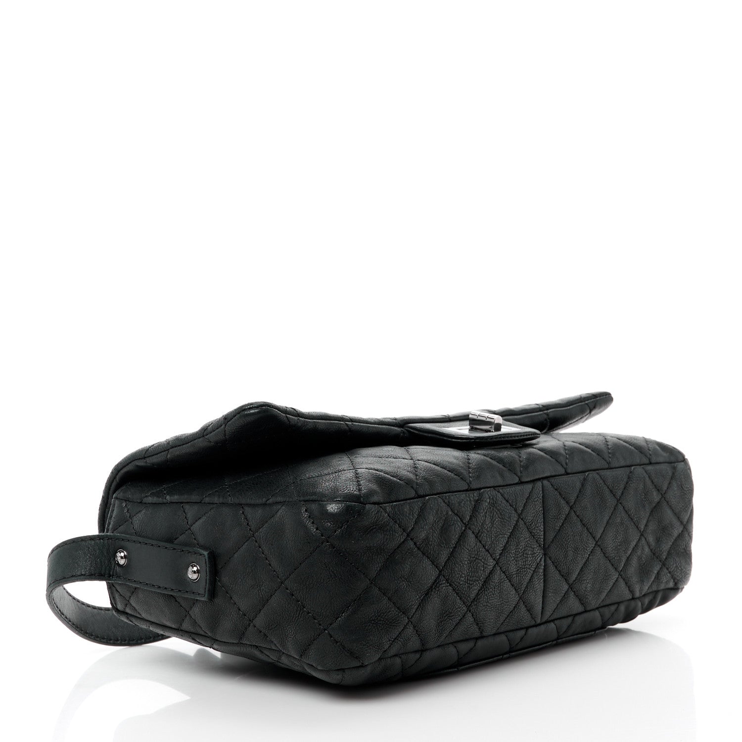 Chanel Calfskin Quilted Jumbo Easy Reissue Messenger Flap Black 4 of 12