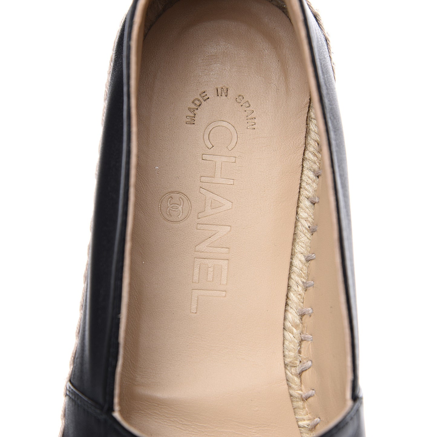 Lambskin CC Espadrilles 40 Black