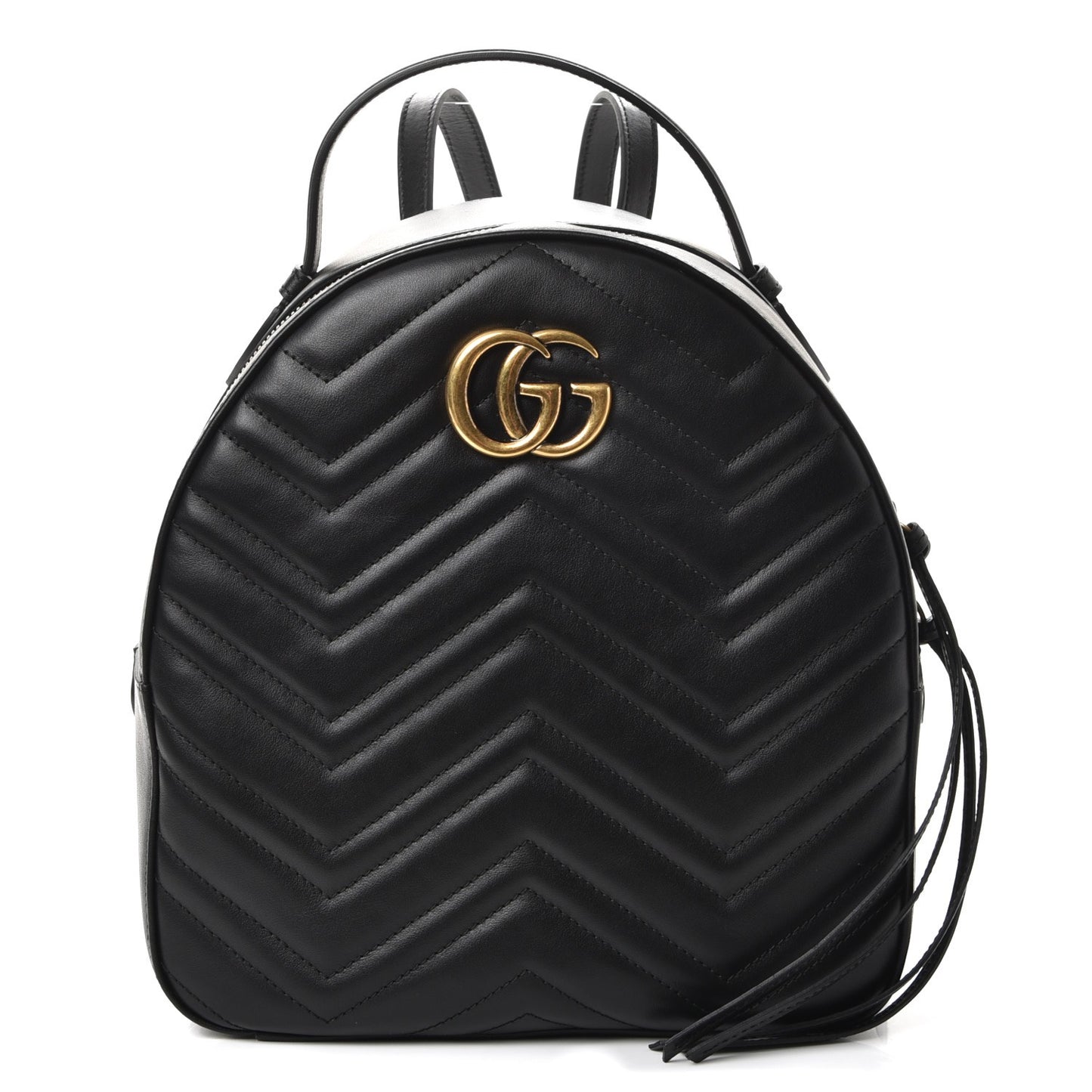 Calfskin Matelasse GG Marmont Backpack Black