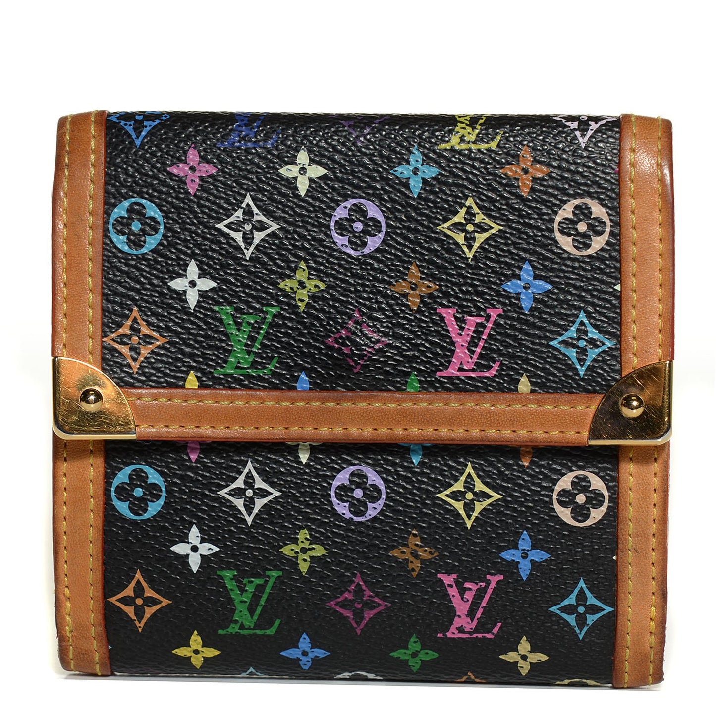Monogram Multicolor Porte-Monnaie Billets Wallet Black