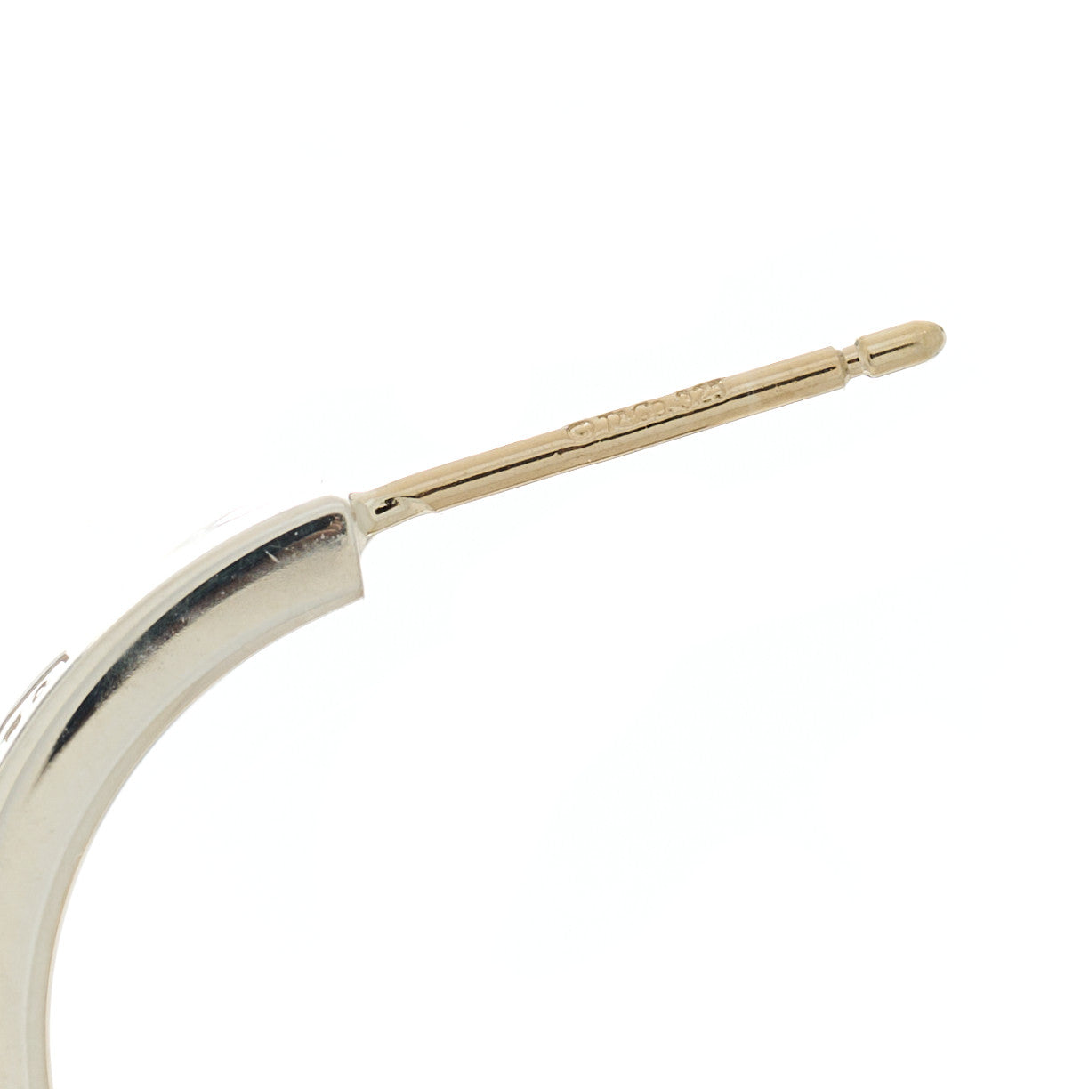 Tiffany Sterling Silver 1837 Small Narrow Hoop Earrings 4 of 4