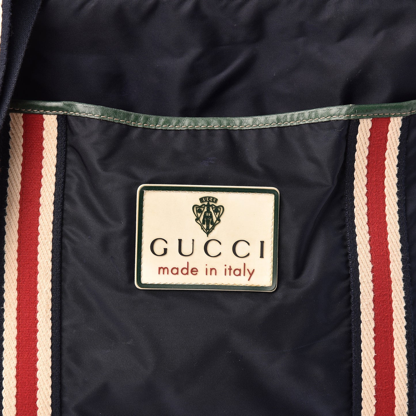 Nylon Web Messenger Bag Navy