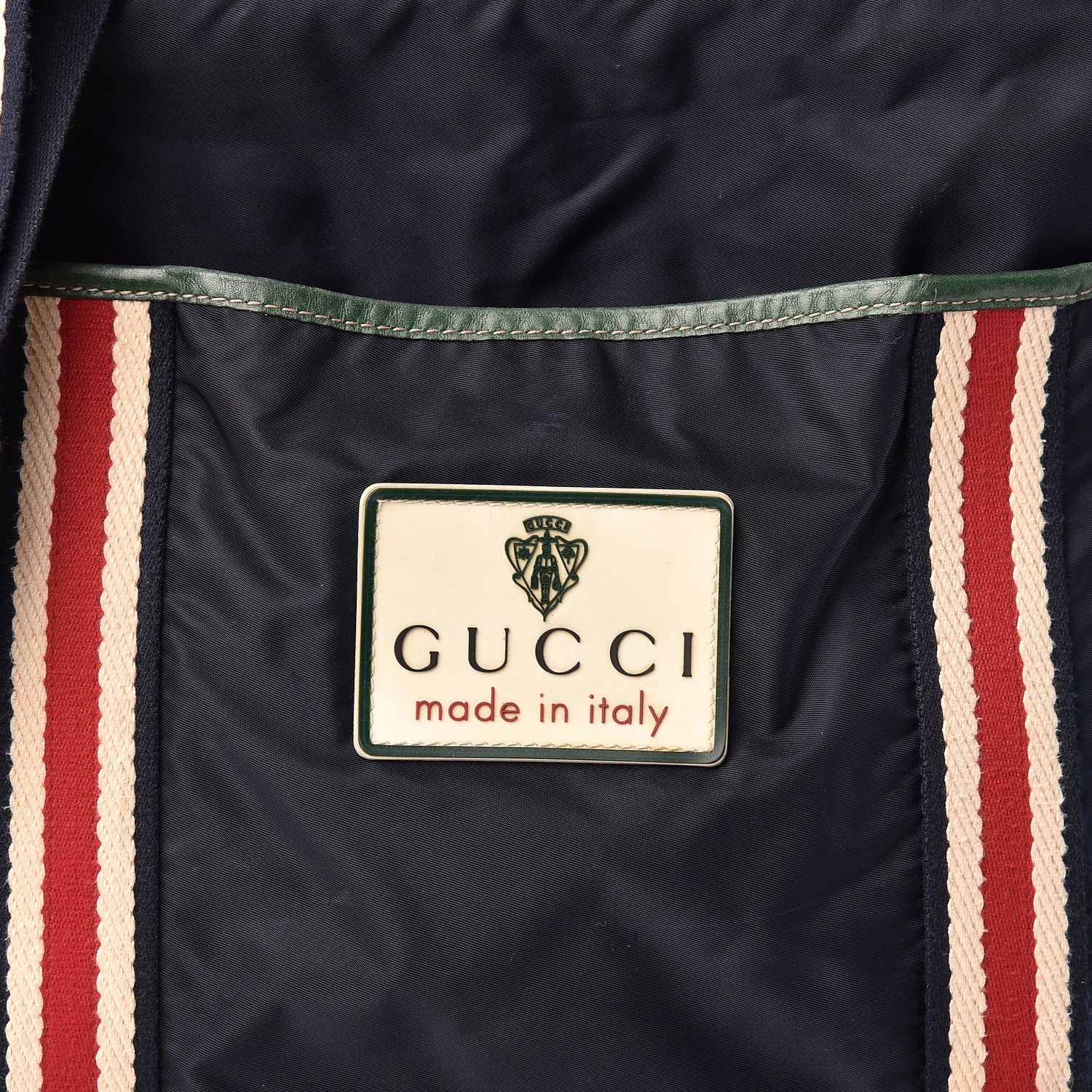 Gucci Nylon Web Messenger Bag Navy 10 of 10