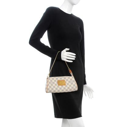 Louis Vuitton Damier Azur Eva Clutch 2 of 9