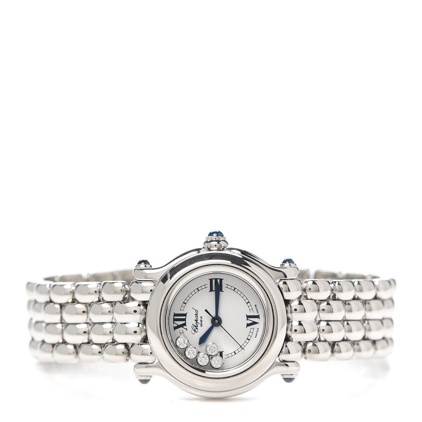 Stainless Steel 5 Diamond 26mm Happy Sport Quartz Watch