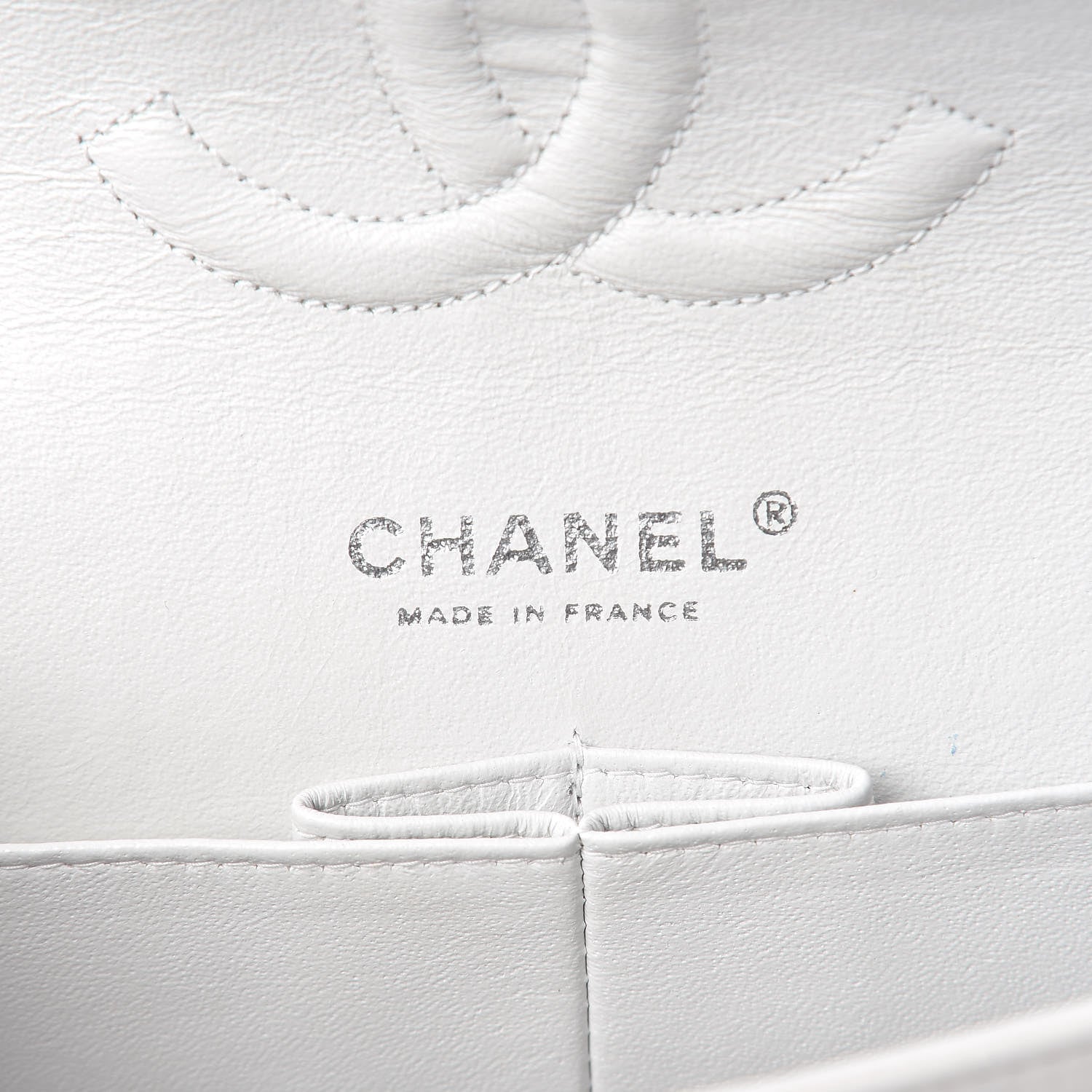 Chanel Tweed Medium Double Flap White 6 of 12