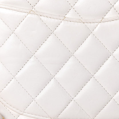 Chanel Lambskin Quilted Medium Double Flap White 19 of 20
