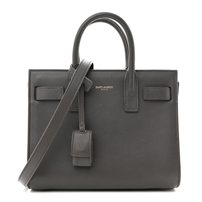 Saint Laurent SAINT LAURENT Calfskin Nano Sac De Jour Fog 1 of 12