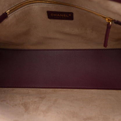 Chanel Calfskin Archetype Small Shopping Tote Dark Burgundy 5 of 10