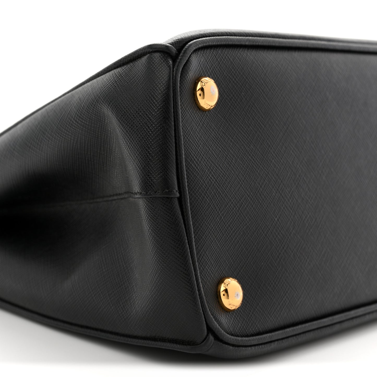Saffiano Small Galleria Double Zip Tote Black