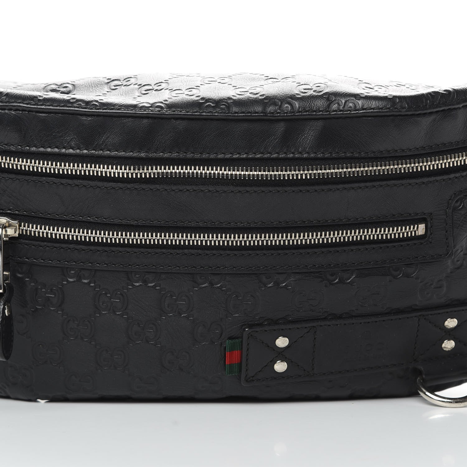 Gucci Guccissima Web Belt Bag Black 8 of 12