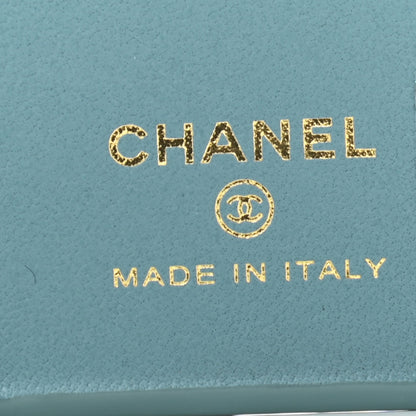 Chanel Tweed Quilted iPhone XII Pro Case With Chain Turquoise Purple White Red 5 of 7