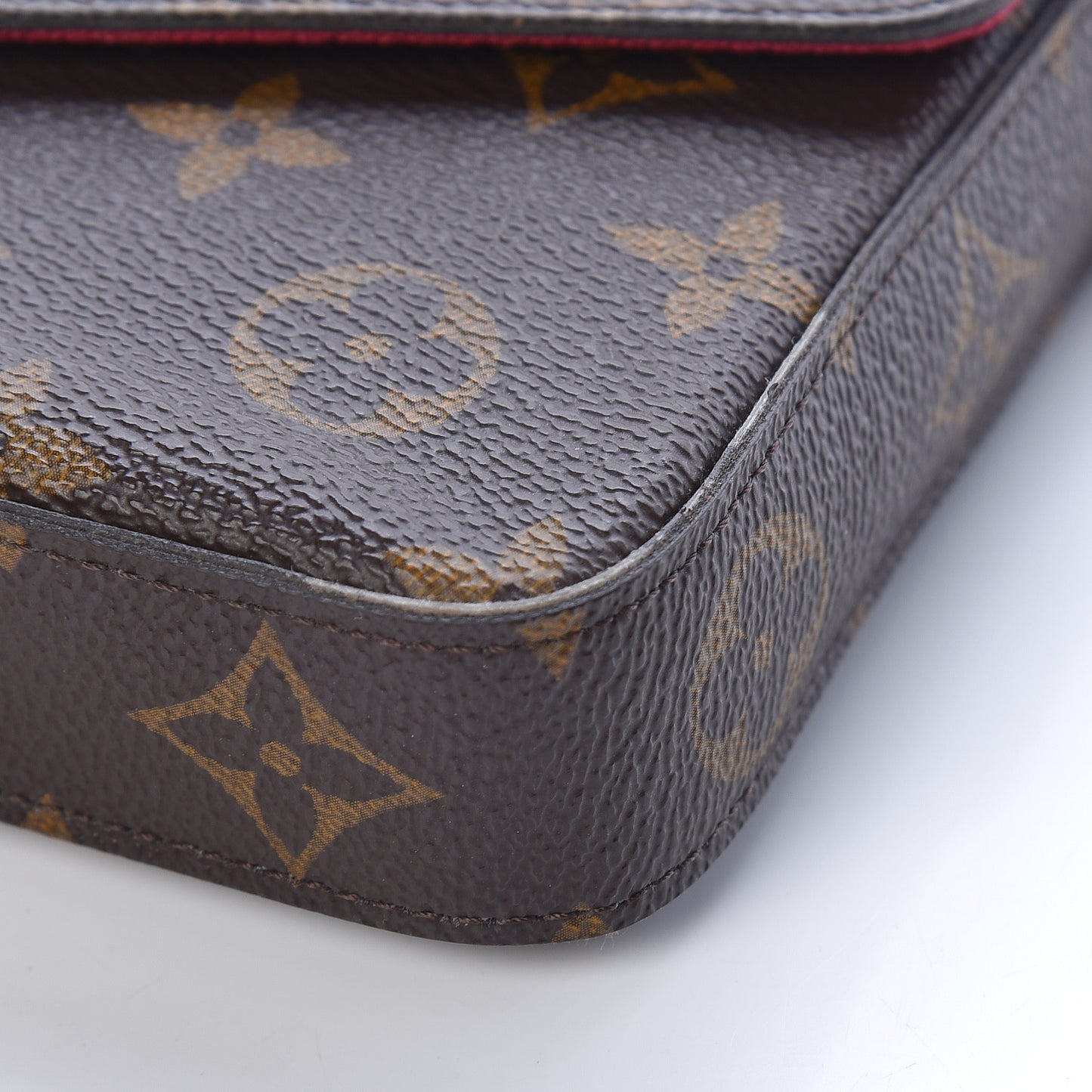 Monogram Pochette Felicie Chain Wallet Fuchsia
