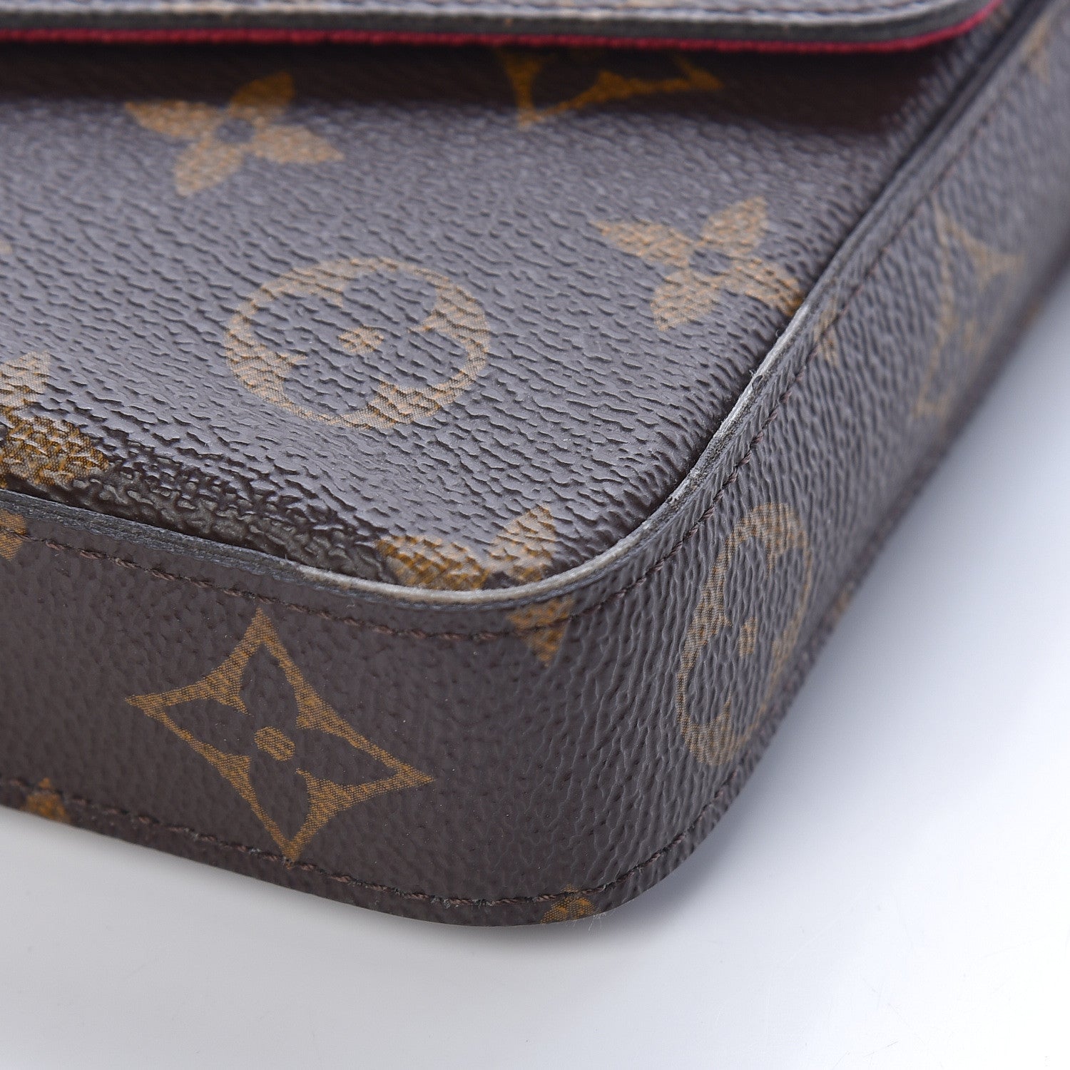 Louis Vuitton Monogram Pochette Felicie Chain Wallet Fuchsia 10 of 12