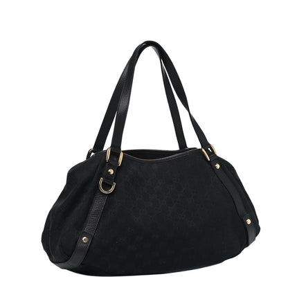 Gucci Monogram Medium Abbey Shoulder Bag Black 2 of 11