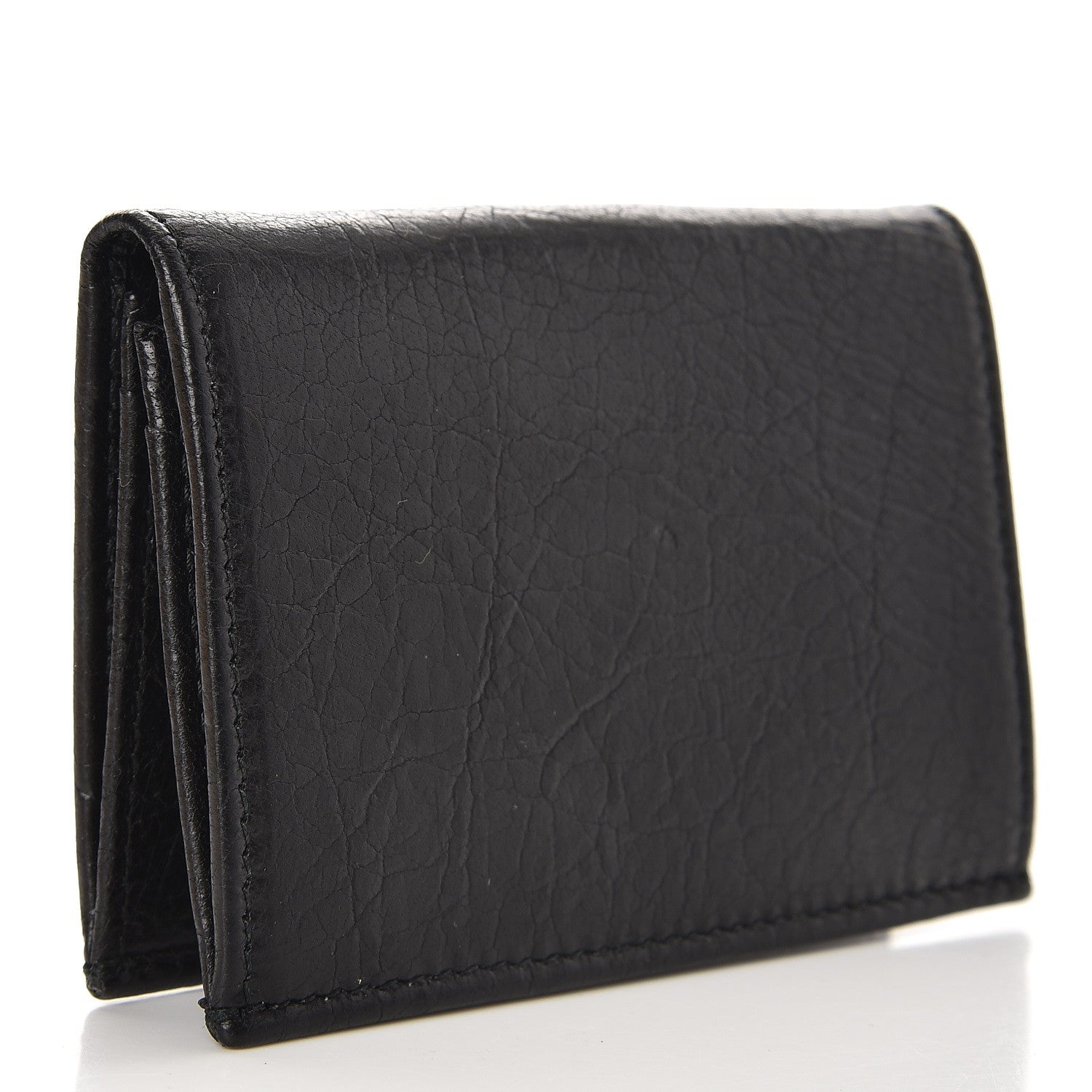 Balenciaga Agneau Giant 12 Gold Hardware Gold Card Holder Black 3 of 7