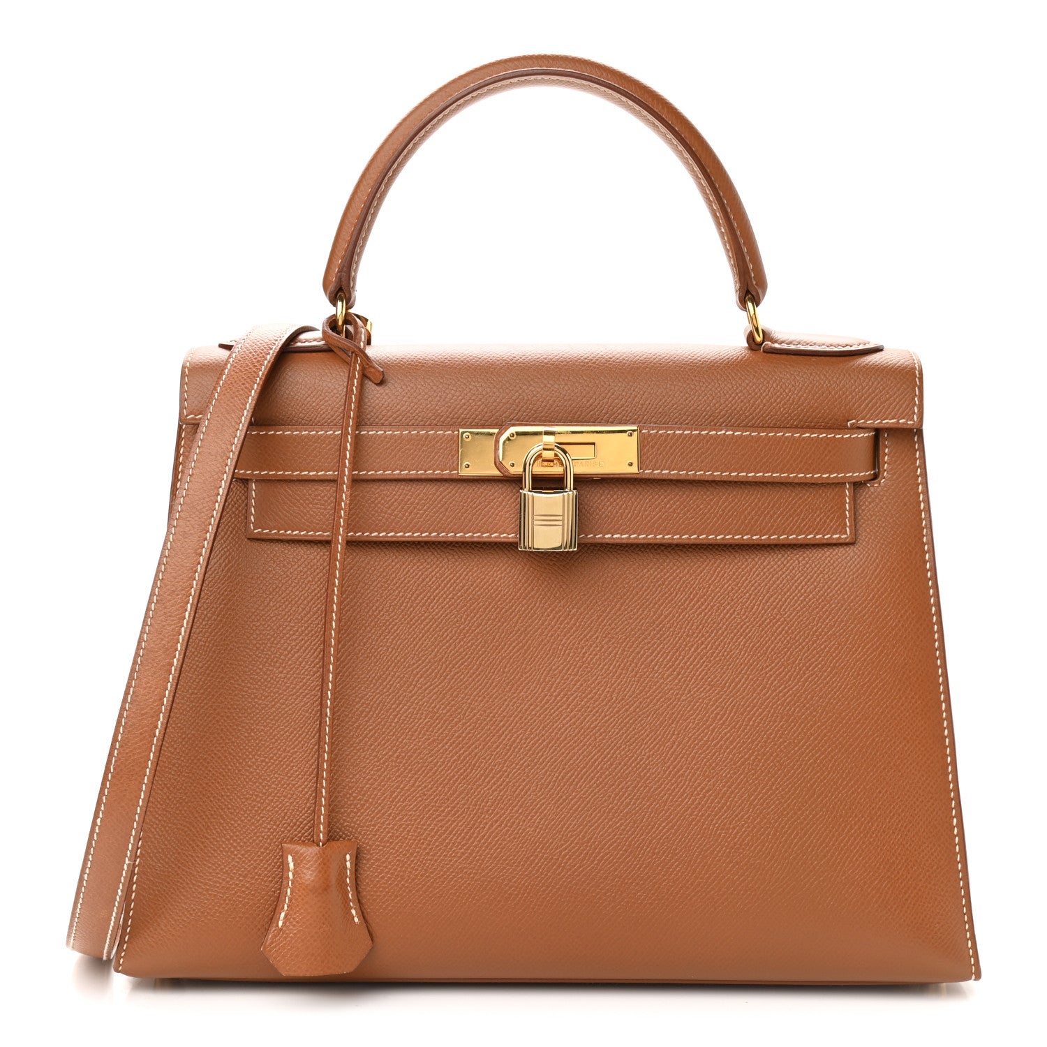 Hermes Courchevel Kelly Sellier 28 Gold 1 of 20
