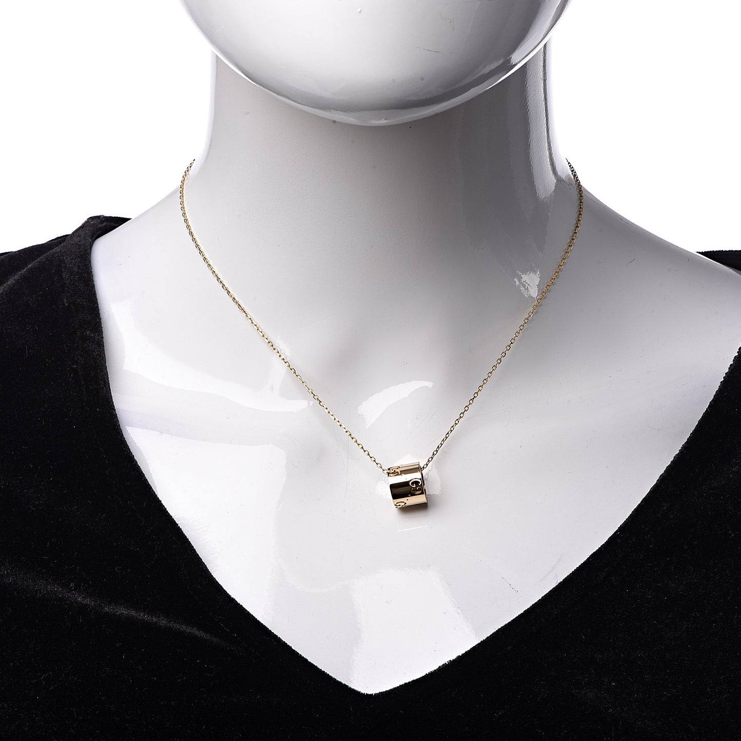 18K Yellow Gold Icon Twirl Pendant Necklace