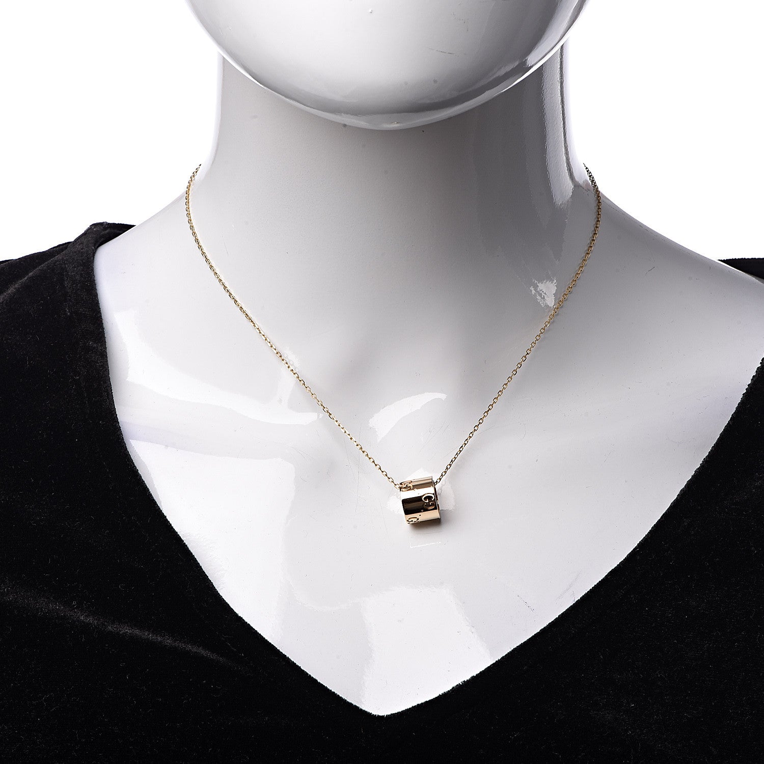 Gucci 18K Yellow Gold Icon Twirl Pendant Necklace 2 of 7