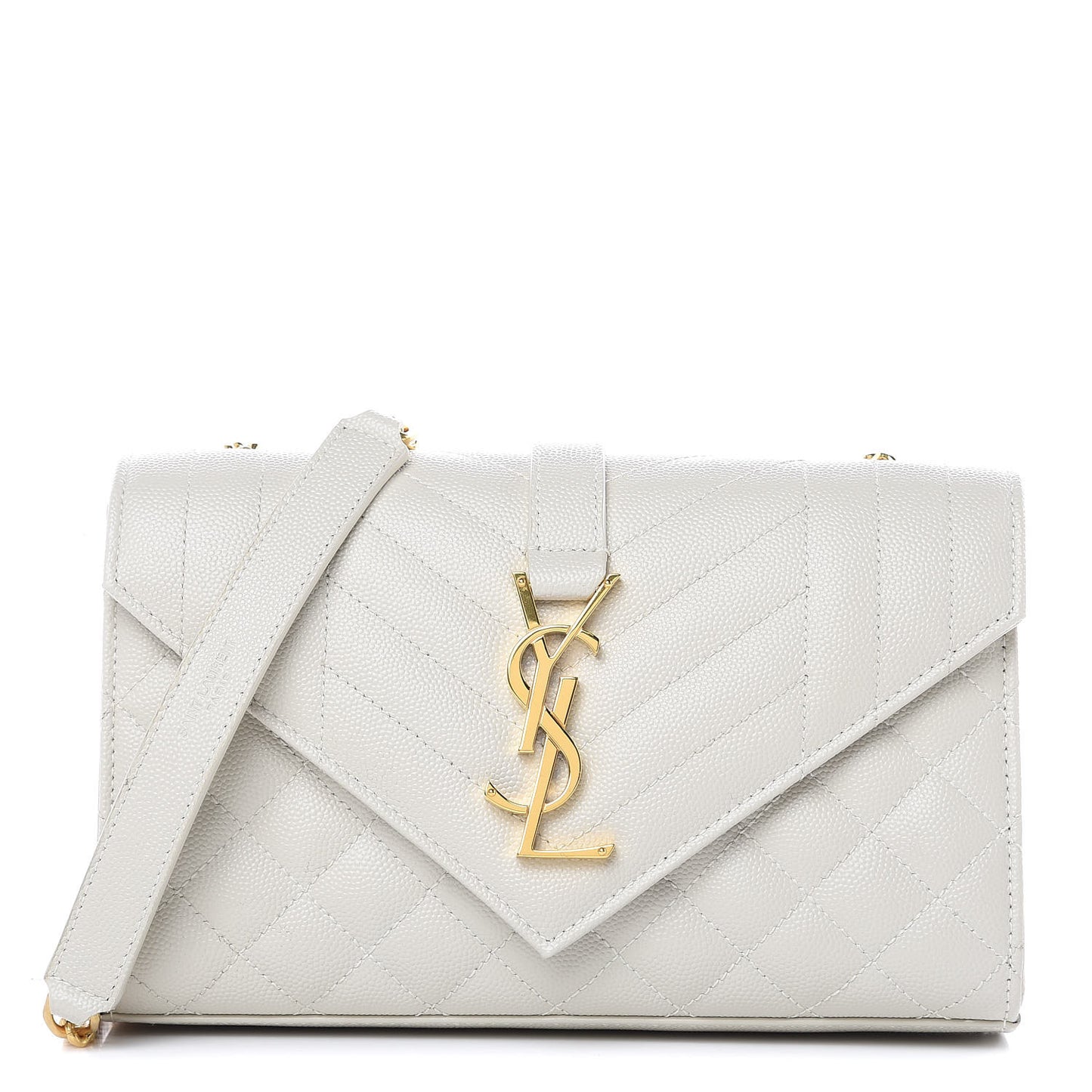 Grain De Poudre Textured Mixed Matelasse Triquilt Small Monogram Satchel Crema Soft