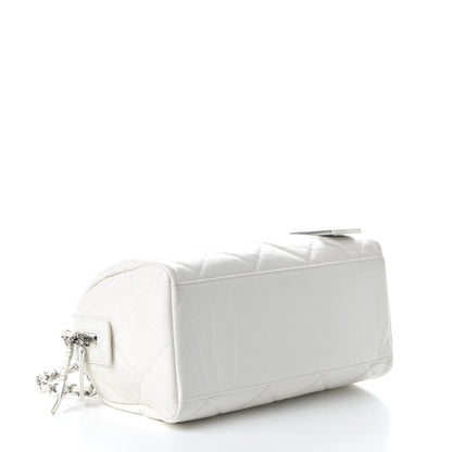 Chanel Calfskin Quilted Small CC Bowling Bag White 5 of 11