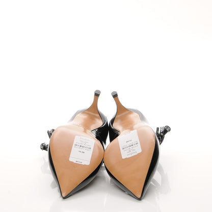 Valentino Garavani Patent Love Latch 50mm Pumps 41 Black Poudre 5 of 7