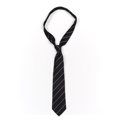 Louis Vuitton Silk Mens Damier Lines Neck Tie Black 1 of 5