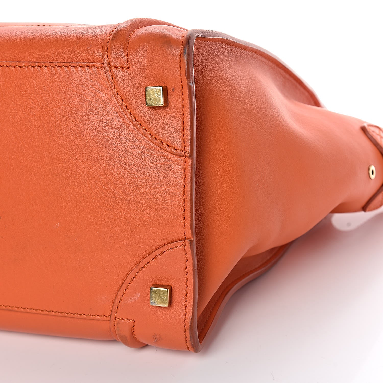 Celine Smooth Calfskin Mini Luggage Bright Orange 24 of 32