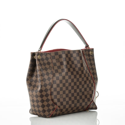 Louis Vuitton Damier Ebene Caissa Hobo Cherry 3 of 7