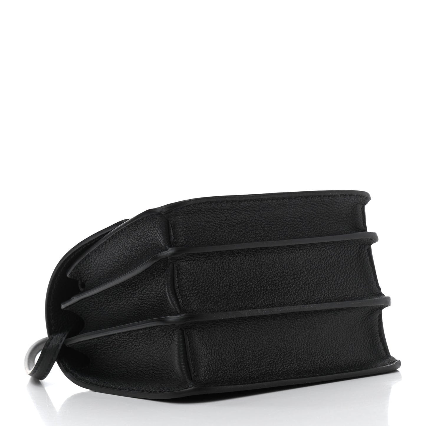 Grained Calfskin La Medusa Shoulder Bag Black