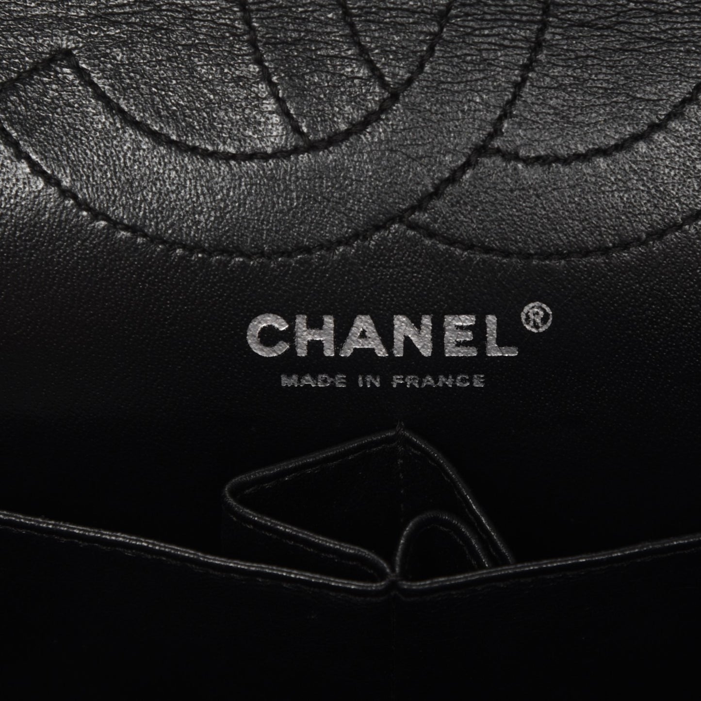 Metallic Aged Calfskin 2.55 Reissue 226 Flap Black