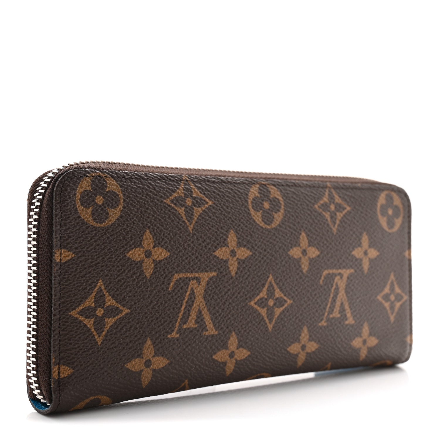 Louis Vuitton Monogram Clemence Wallet Blue 3 of 8