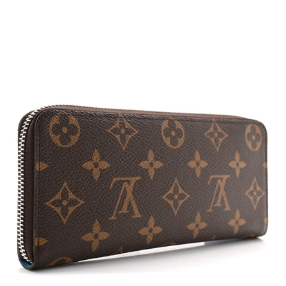 Louis Vuitton Monogram Clemence Wallet Blue 3 of 8