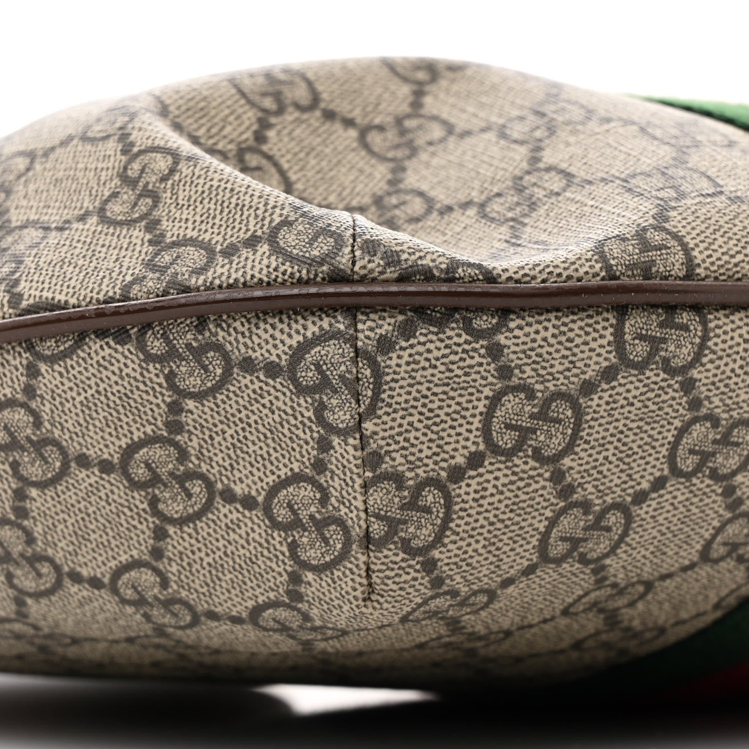 Gucci GG Supreme Monogram Web Small Ophidia Half Moon Hobo Brown 9 of 11