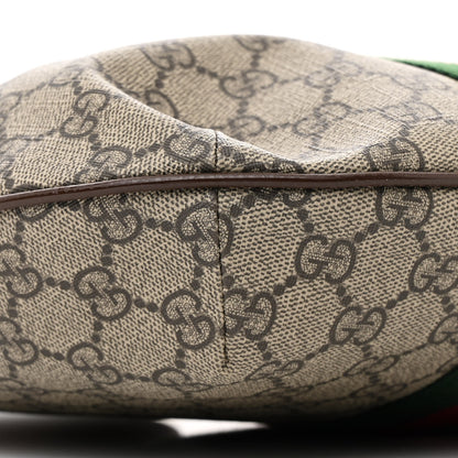 Gucci GG Supreme Monogram Web Small Ophidia Half Moon Hobo Brown 9 of 11