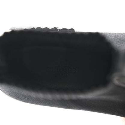 Hermes Technical Canvas Goatskin Fun Sneakers 39 Black White 7 of 9