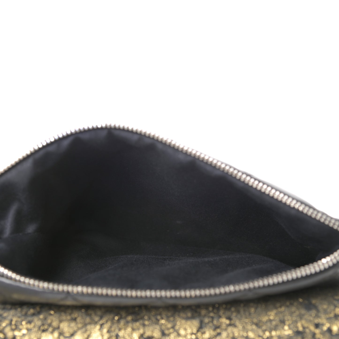 Lambskin Mineral Nights Wristlet Gold Black