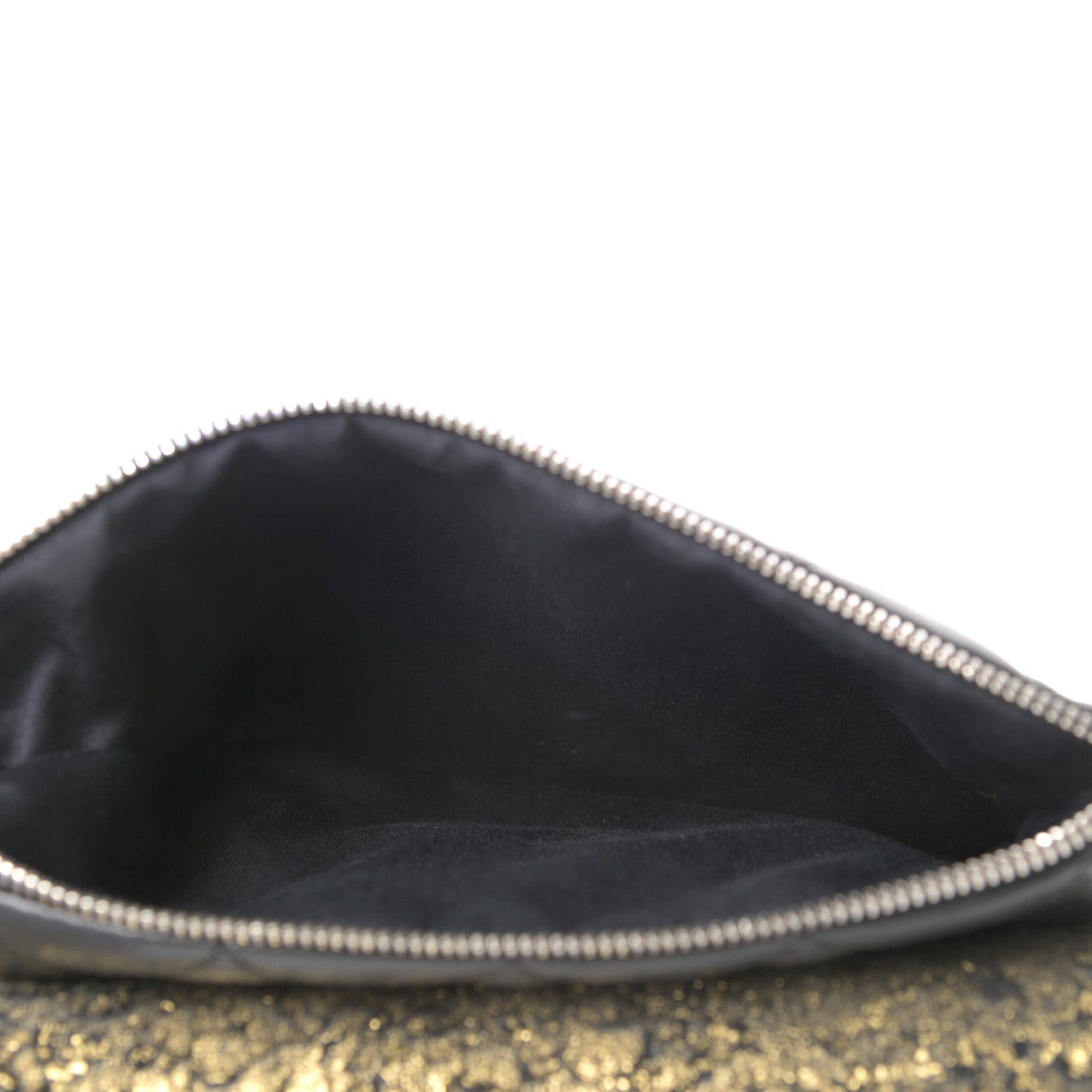 Chanel Lambskin Mineral Nights Wristlet Gold Black 8 of 9