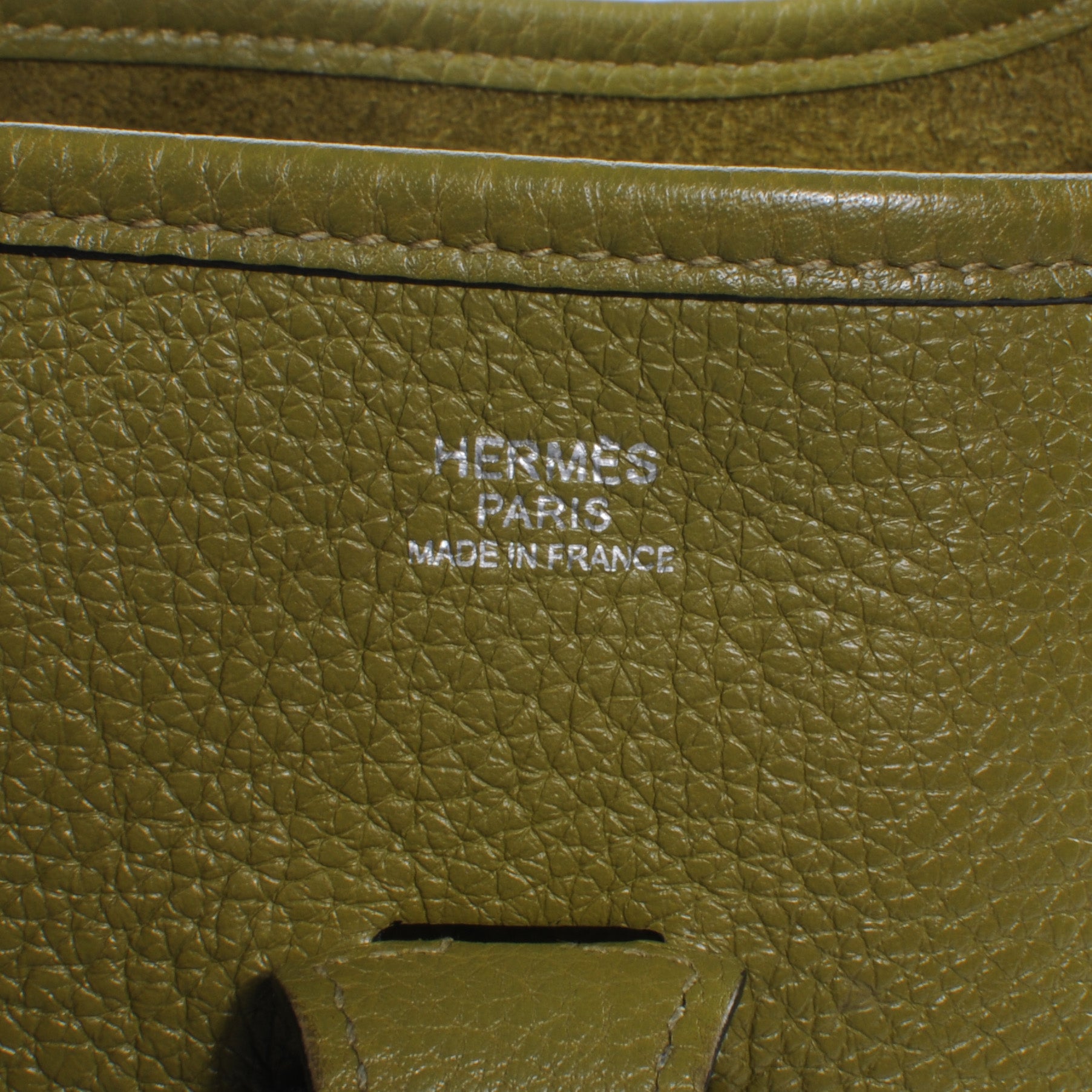 Hermes Taurillon Clemence Evelyne II PM Vert Chartreuse 6 of 8