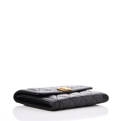 Chanel Calfskin Quilted Small Boy Flap Wallet Black 4 of 8