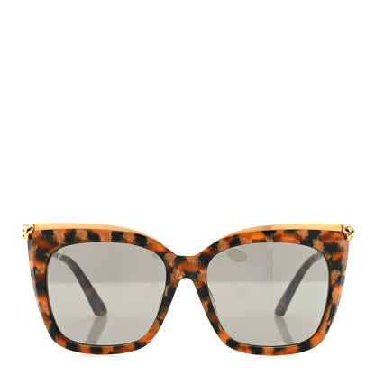 Cartier Acetate Metal Panthere Cartier Sunglasses CT0030SA Tortoise 2 of 8