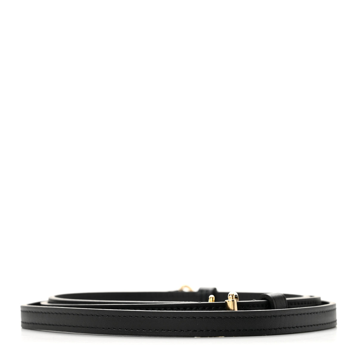 Louis Vuitton Calfskin 16mm Adjustable Shoulder Strap Black 2 of 4