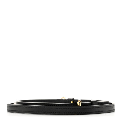 Louis Vuitton Calfskin 16mm Adjustable Shoulder Strap Black 2 of 4