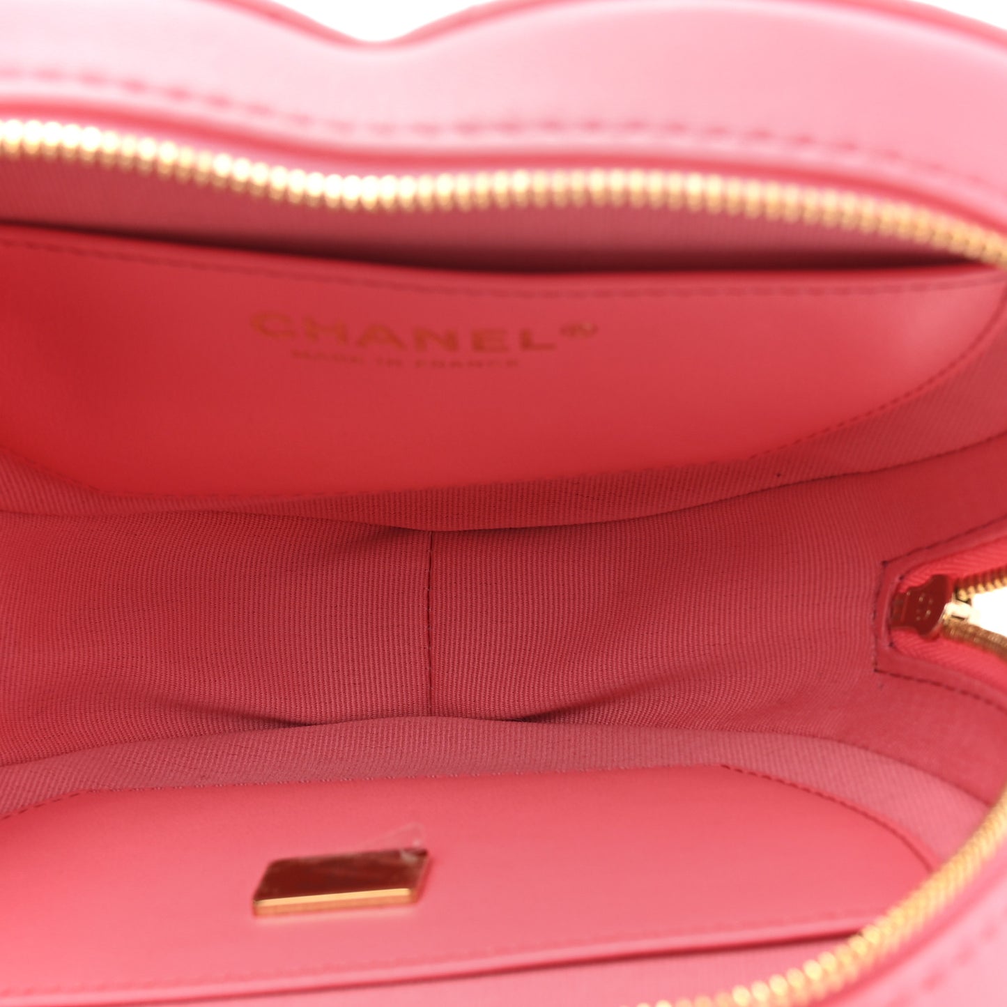 Lambskin Quilted CC In Love Heart Bag Pink