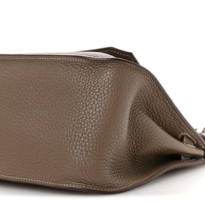 Hermes Taurillon Clemence Jypsiere 28 Etoupe 10 of 11