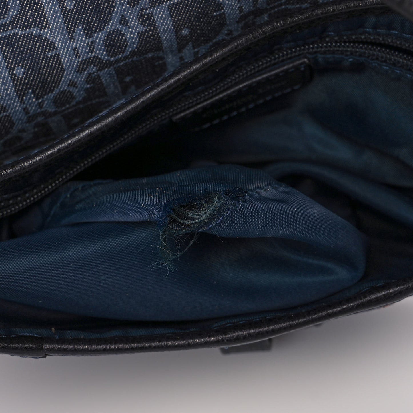 Denim Monogram Flight Saddle Bag