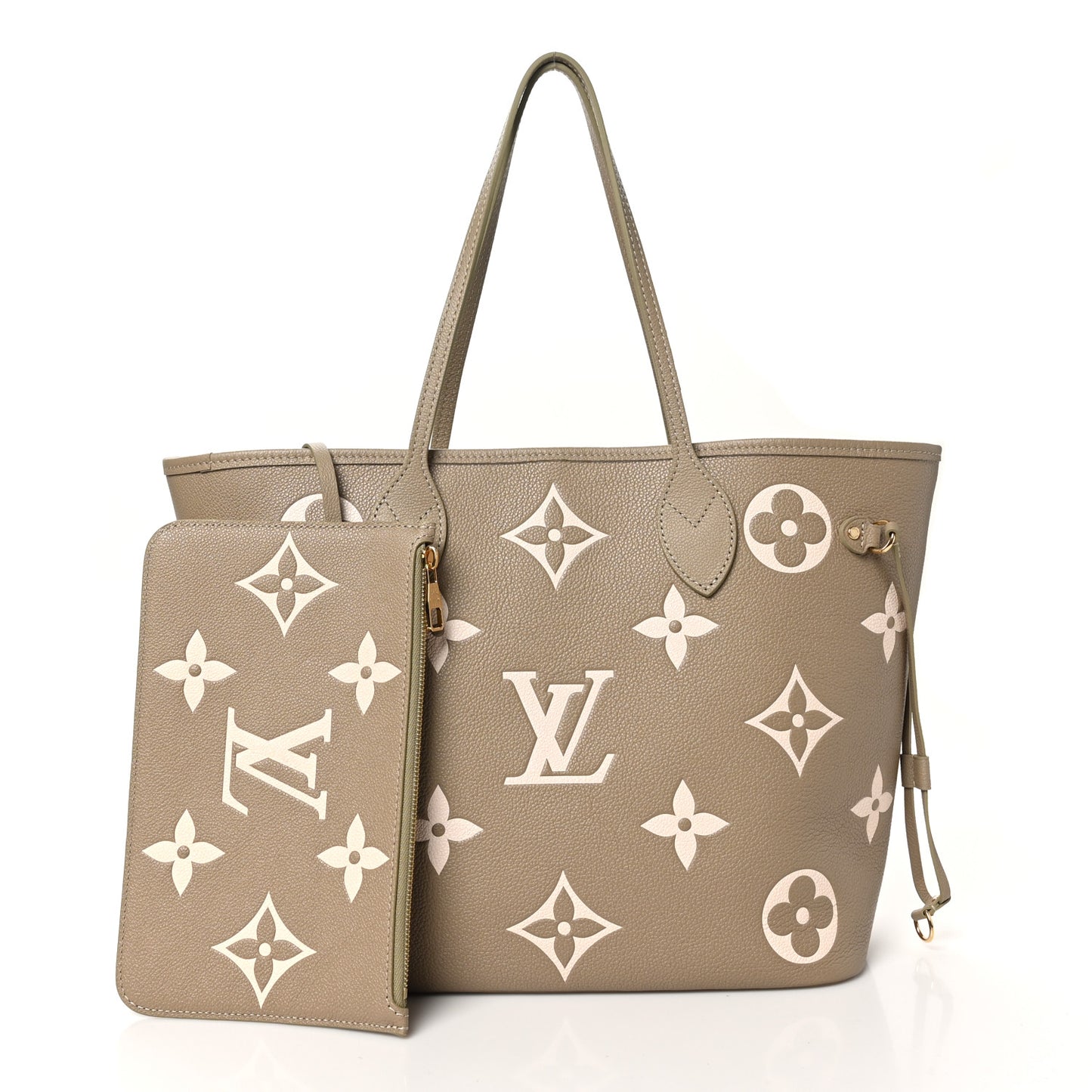 Empreinte Monogram Giant Neverfull MM Khaki Cream